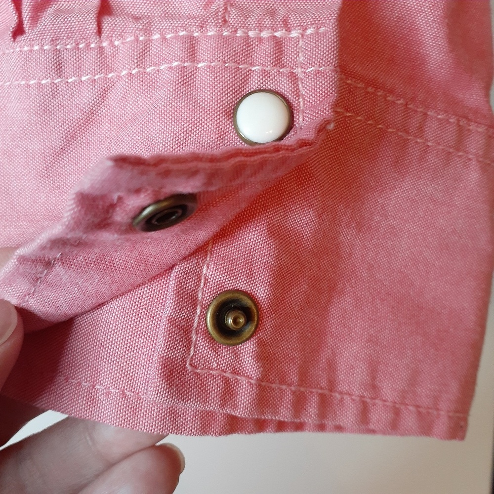 Schmidt Workwear Red Western Snap Button Blouse - image 3